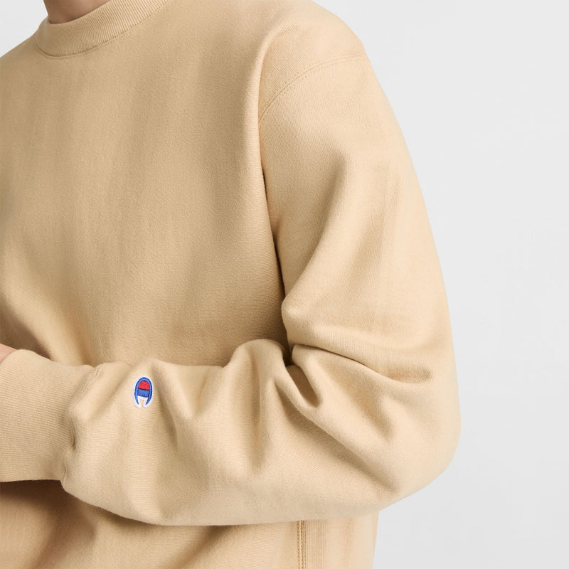 Reverse Weave Dropped Shoulder Crewneck
