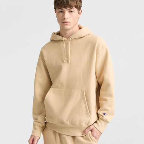 Reverse Weave Dropped Shoulder Hoodie