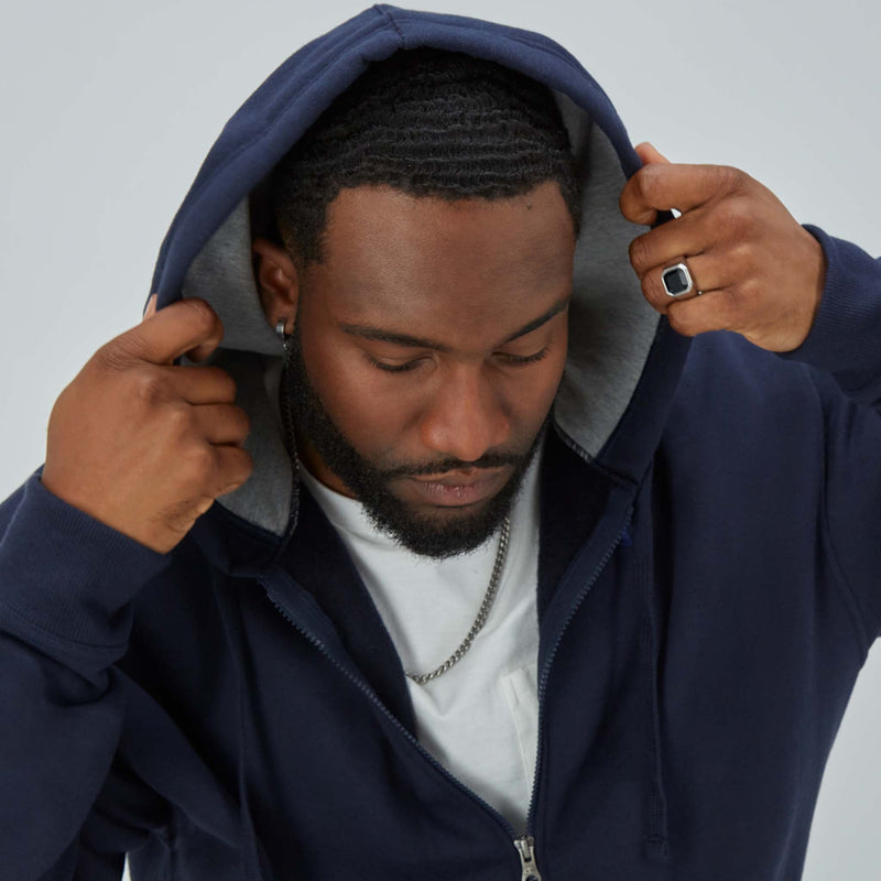 Powerblend Full Zip Hoodie, C Logo - Big & Tall