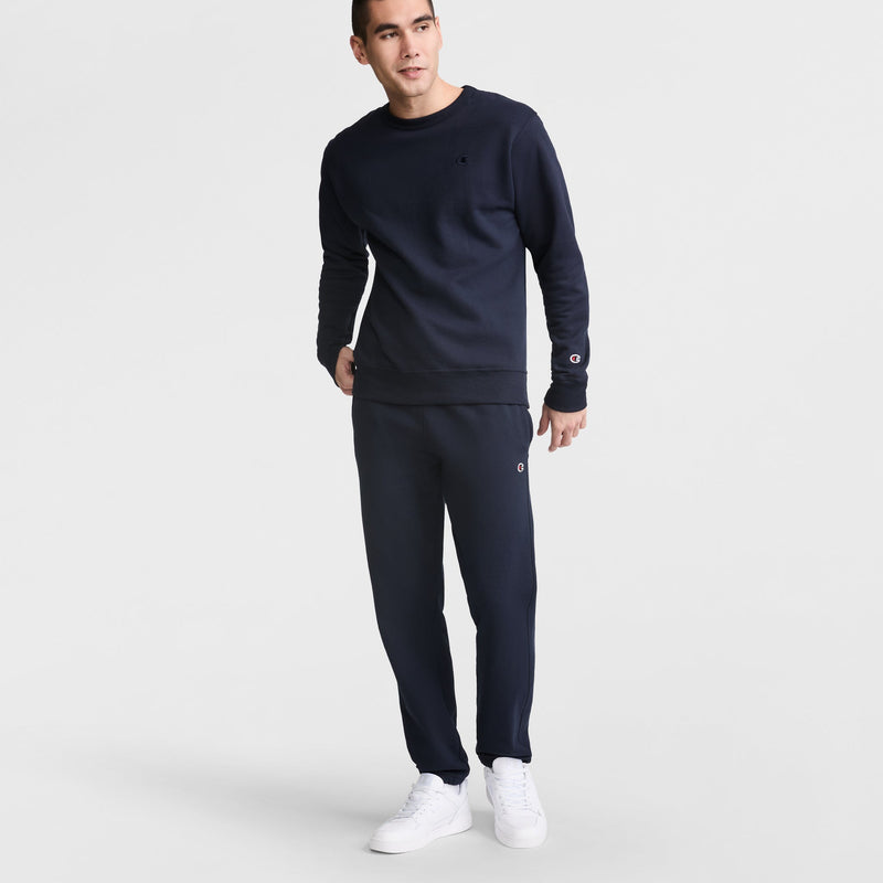Powerblend Sweatpants, Relaxed Hem, C Logo