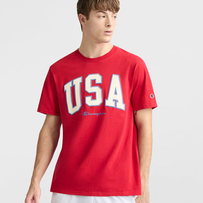 Classic Graphic T-Shirt, USA Block Logo
