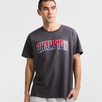 Classic Graphic T-Shirt, Wavy Fade