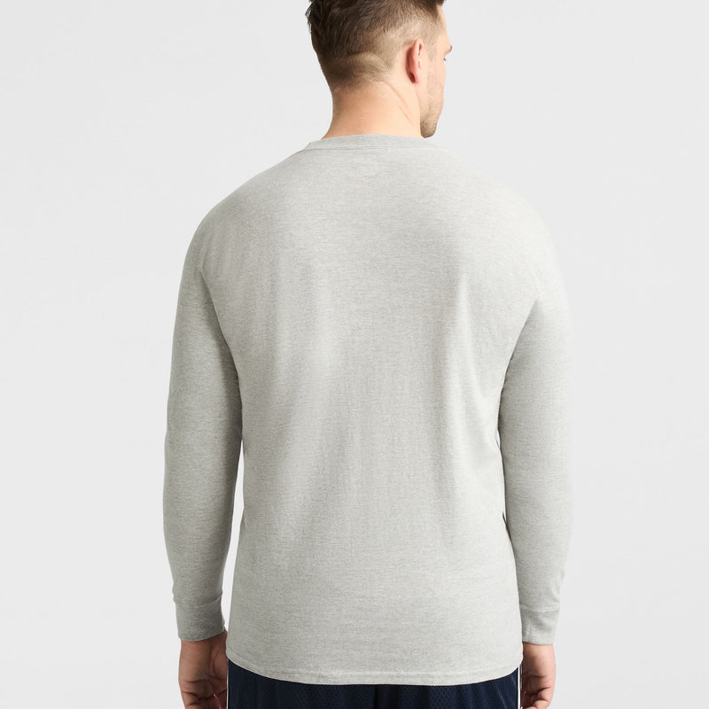 Classic Graphic Long-Sleeve T-Shirt, Script Logo - Big & Tall