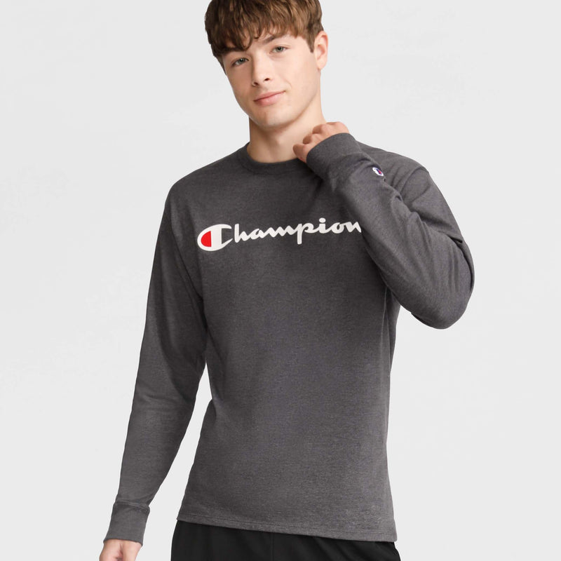 Classic Graphic Long-Sleeve T-Shirt, Script Logo