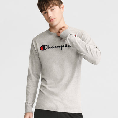 Classic Graphic Long-Sleeve T-Shirt, Script Logo