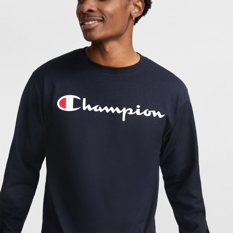 Classic Graphic Long-Sleeve T-Shirt, Script Logo