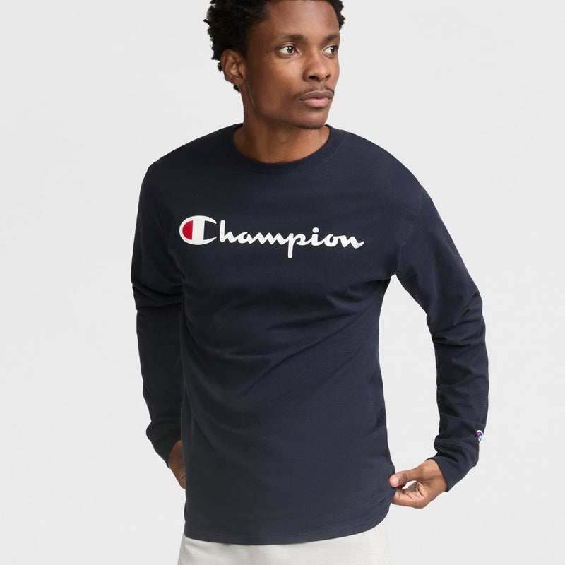 Classic Graphic Long-Sleeve T-Shirt, Script Logo