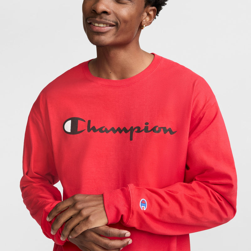 Classic Graphic Long-Sleeve T-Shirt, Script Logo
