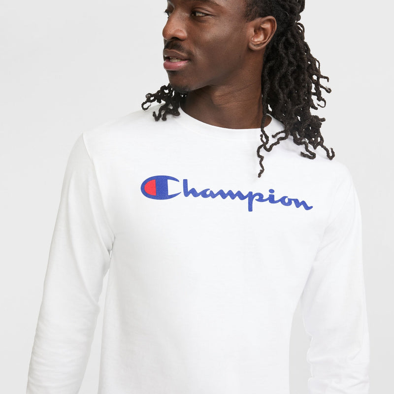 Classic Graphic Long-Sleeve T-Shirt, Script Logo