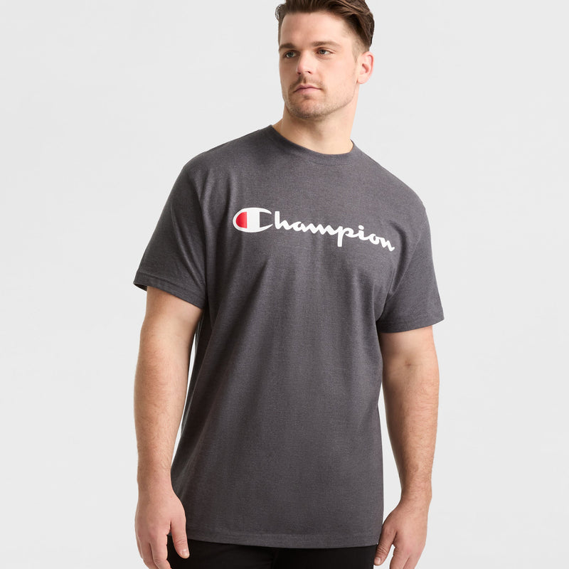 Classic Graphic T-Shirt, Script Logo - Big & Tall
