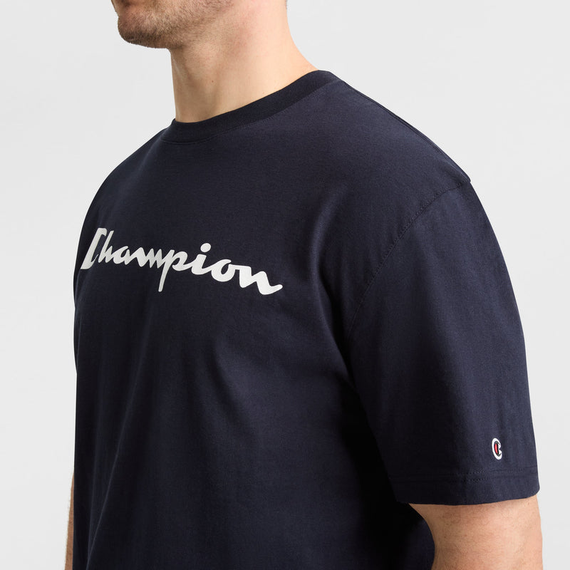 Classic Graphic T-Shirt, Script Logo - Big & Tall