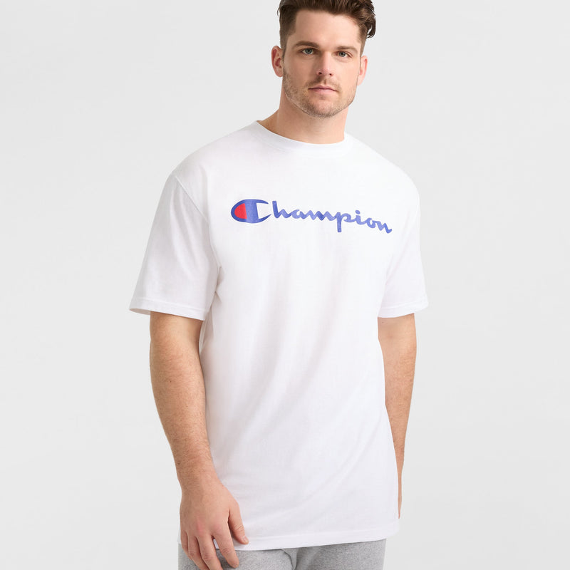 Classic Graphic T-Shirt, Script Logo - Big & Tall