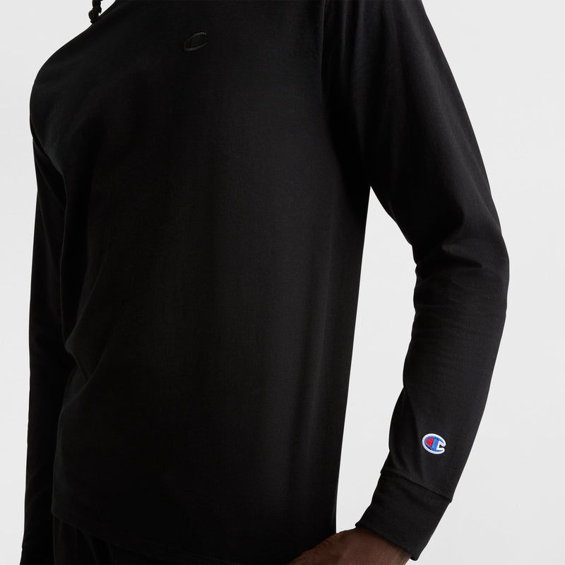 Classic Long Sleeve T-Shirt, Embroidered C Logo