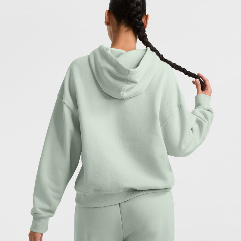 Powerblend Hoodie, Relaxed, Full Embroidered Script Logo